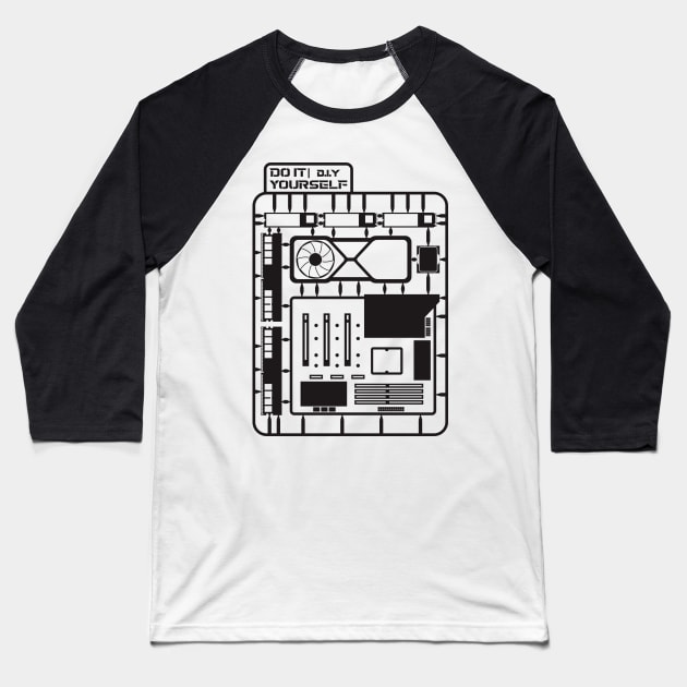 PC Component Do It Yourself -Black- Baseball T-Shirt by ChaosKhilaf